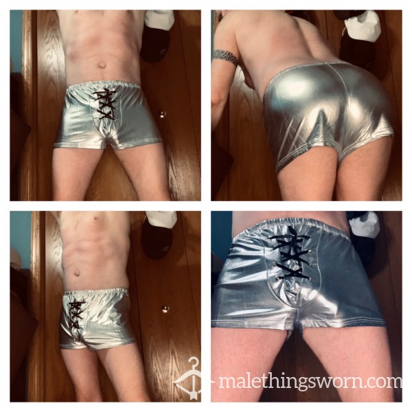 Metallic Shiny Boxer Briefs