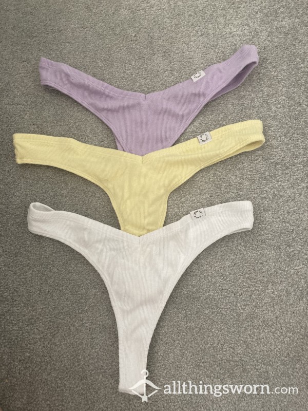 Miami Cut Cotton Thongs!