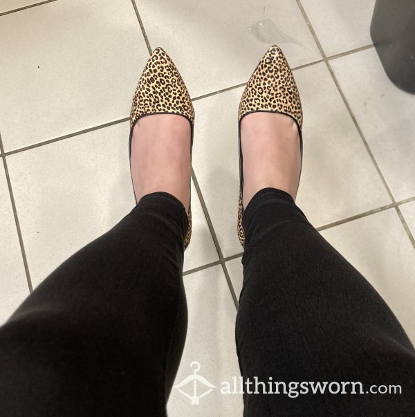 Michael Kors Animal Print Shoes Very Well Worn💦