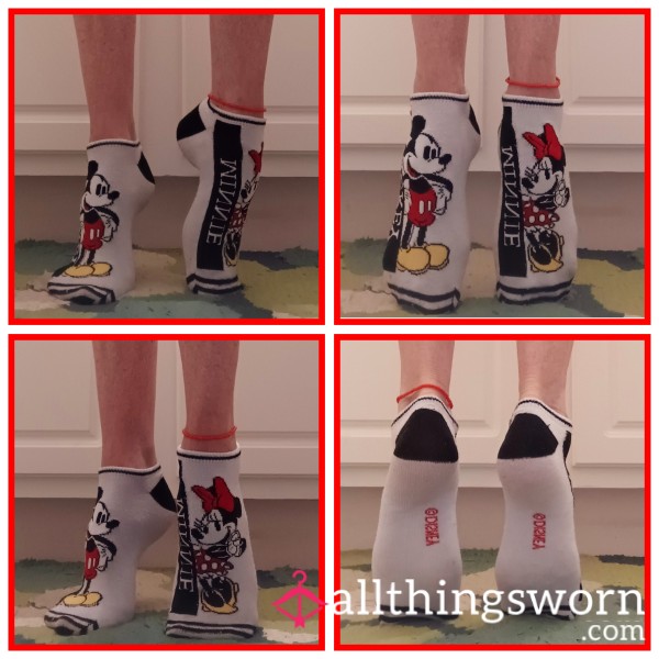 Mickey N Minnie Ankle Socks