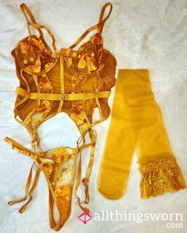 "Midas' Concubine" Gold Lingerie