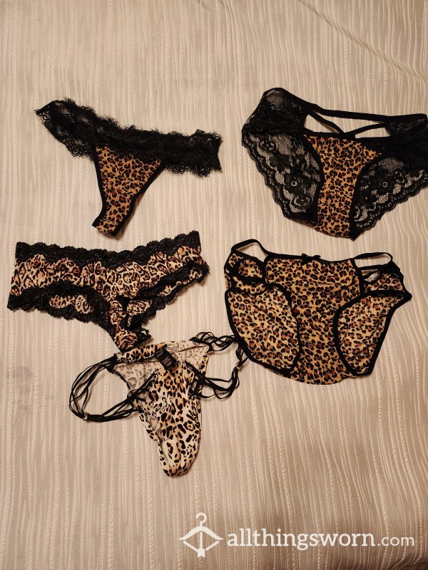 MILF Worn Animal Print Panties