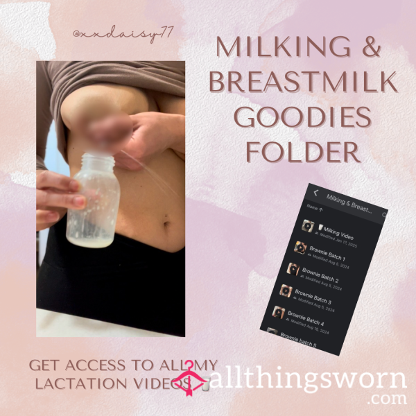 Milking & Breastmilk Baked Goods 🥛 Lactation Gdrive Folder 🎥📁