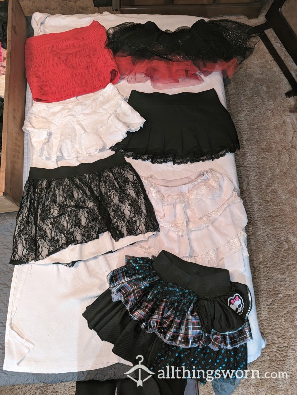 Mini Skirts( Small/medium In Size) Strechy