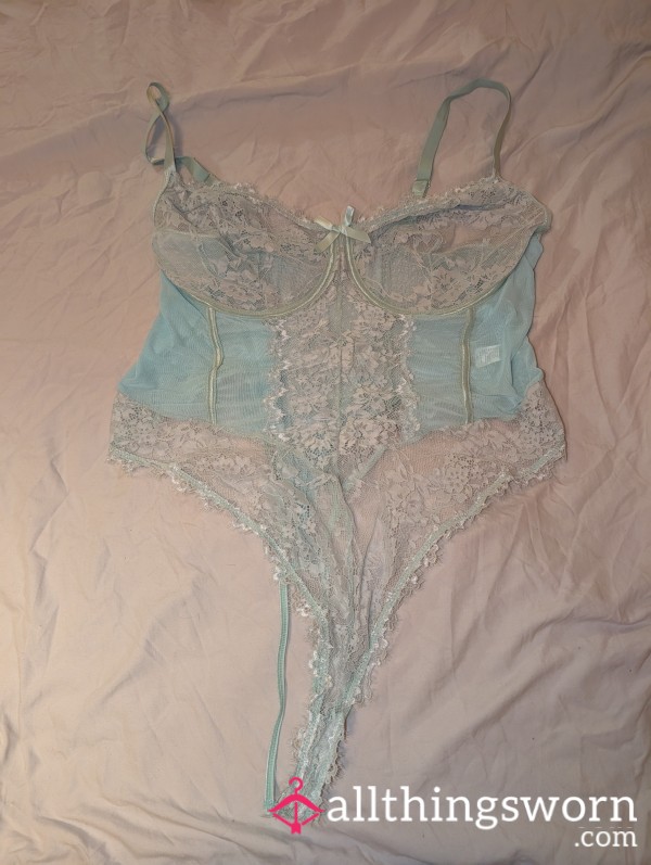 Mint Green Lace Bodysuit