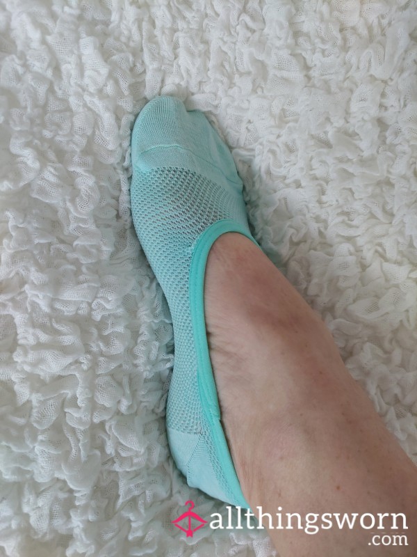 Mint Green Trainer Liner Socks