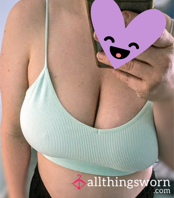 Mint Green Worn Sleep Bra