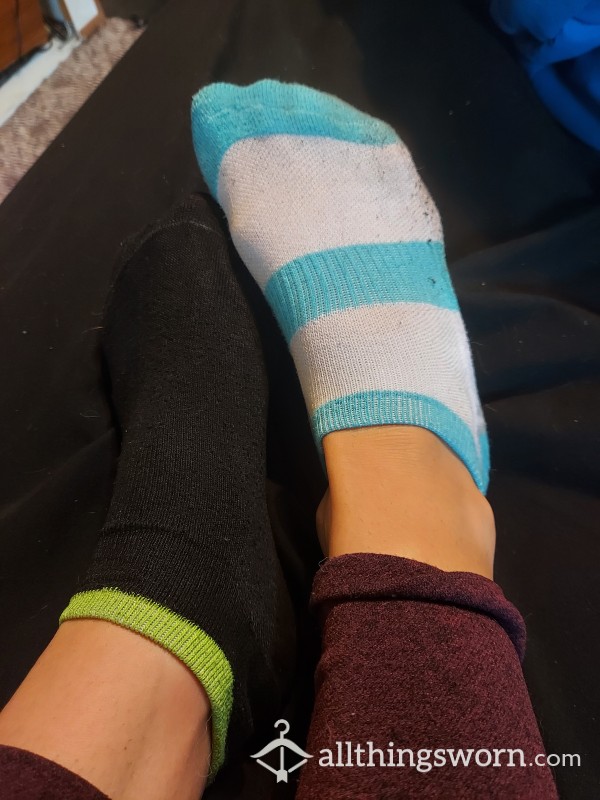 Mismatch Socks. Worn All Night At Work 🥰