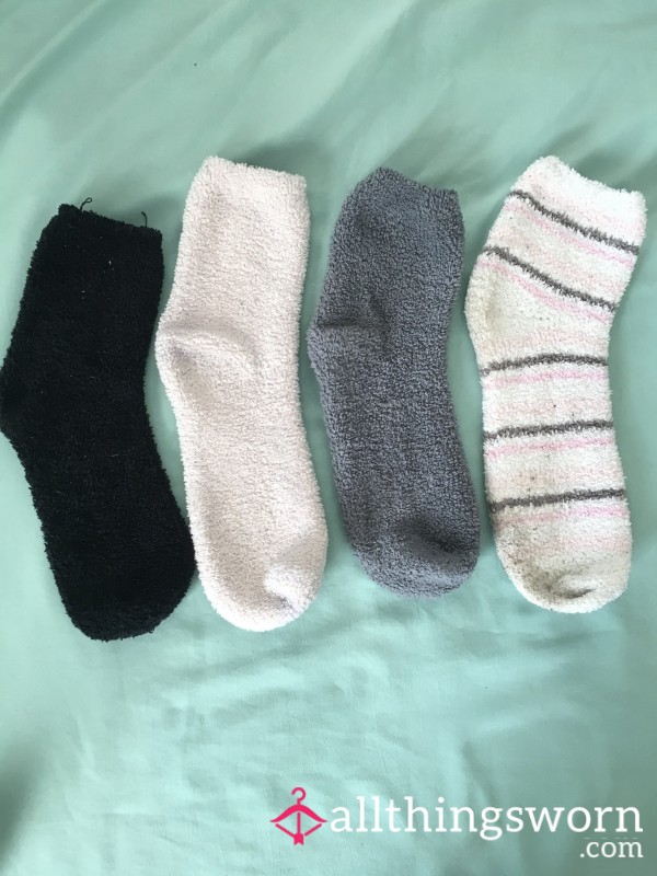 Mismatched Fuzzy Socks