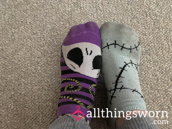 Mismatched Nightmare Before Christmas Socks