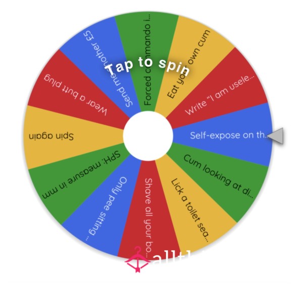 💅🏻 Mistress Gem’s Humiliation Wheel 💅🏻