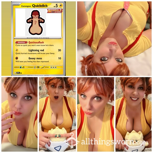 Misty Video D*ck Rate And Your Own Pokémon Card!!