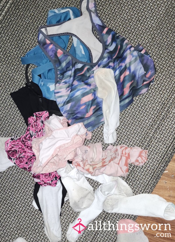 Mix Of My Very Ripe Laundry Items From This Weekend Of Working