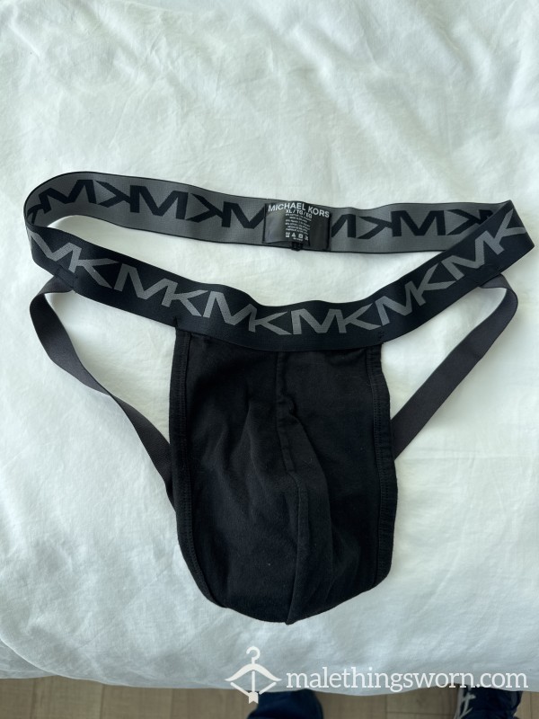 MK Black Jockstrap Size XL