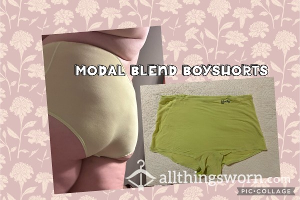 Modal Blend Boyshorts- Pear Green 🍐