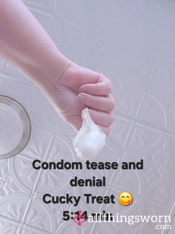 Molly's Fat Condom Tease And Denial|you Want That Cucky Treat|red Lipstick Condom|light Cuck Humiliation|5:15 Video