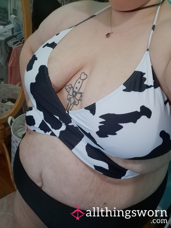 Mommy Milkers Cow Print BBW Bikini