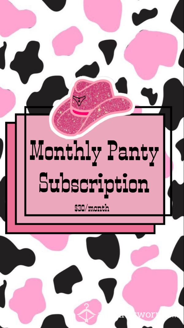 🗓Monthly Panty Subscription🗓