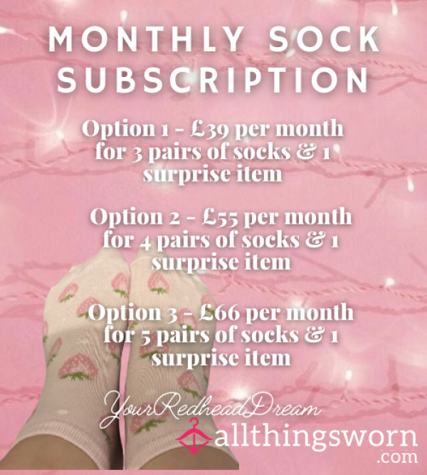 Monthly Sock Subscription