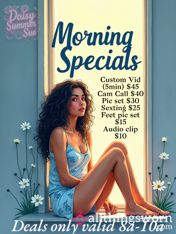 MORNING DEALS!!!