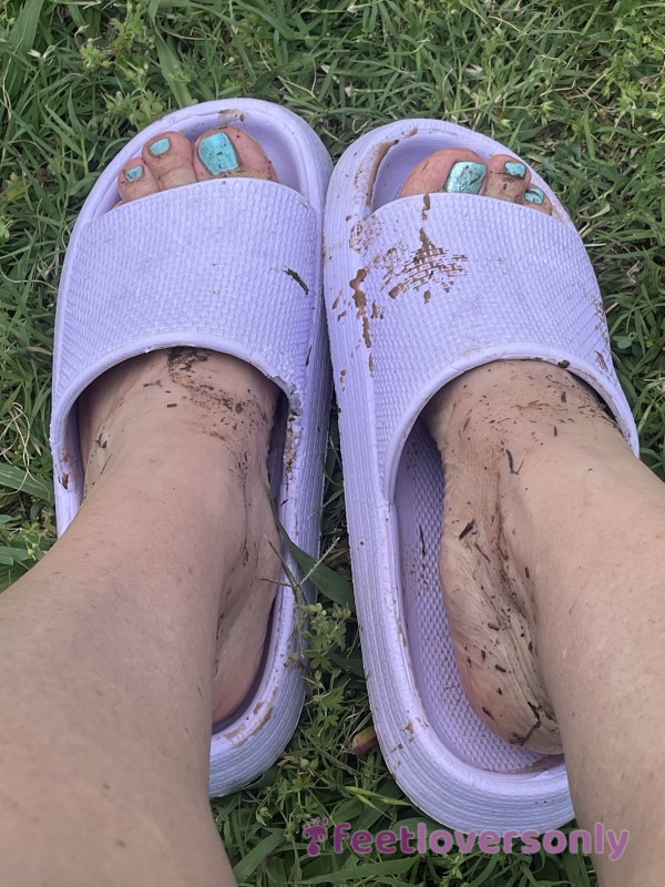 Mud Play, Purple Slides, Thrashed, Cute, Dirty Filthy