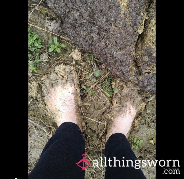 Muddy Dirty Farm Feet