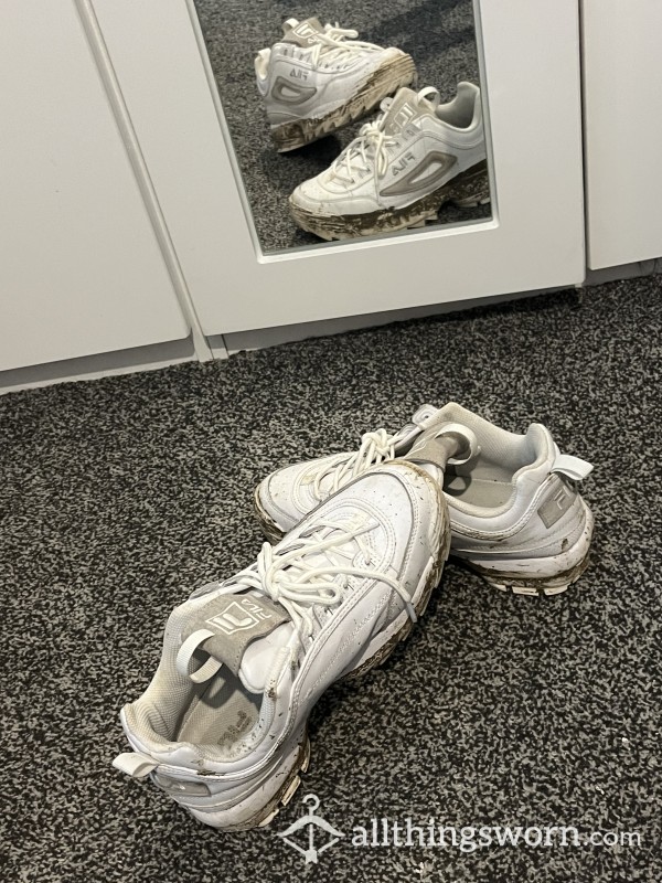 Muddy Fila Trainers