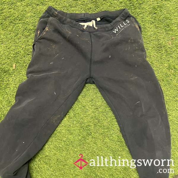 Muddy Joggers Worn At Training