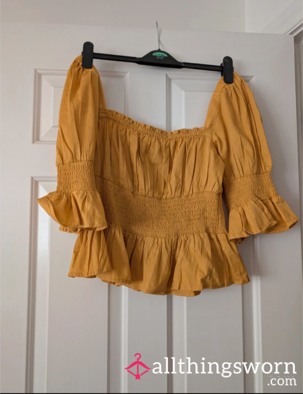 Mustard Crop Top