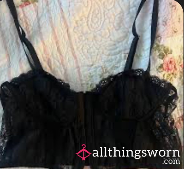 My Black Corset Bra