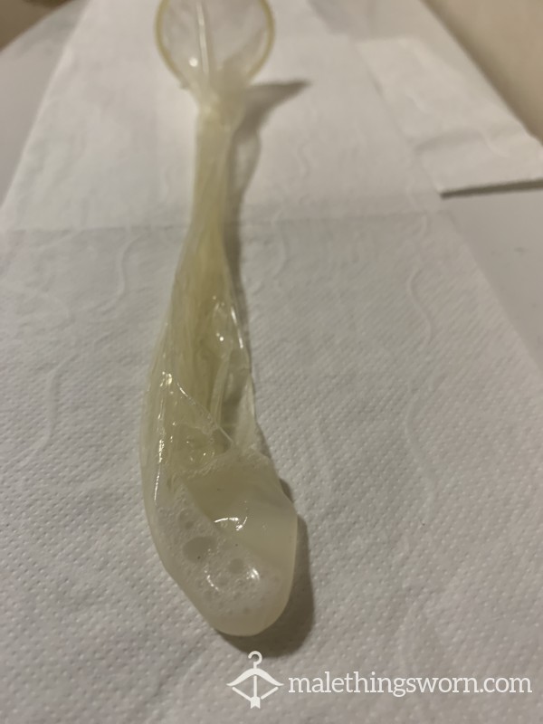 My C*m Filled Condom :)