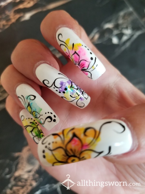 My Fabulous Long And REAL Nail Design Art