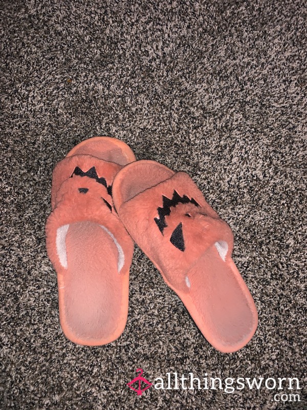 My Favorite Jack-o-lantern Slippers <3