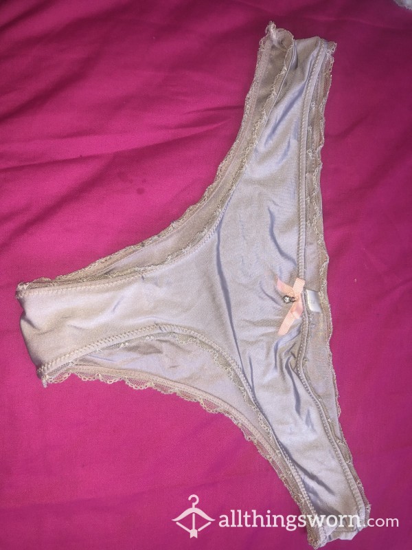 Peach Satin Panties🧡