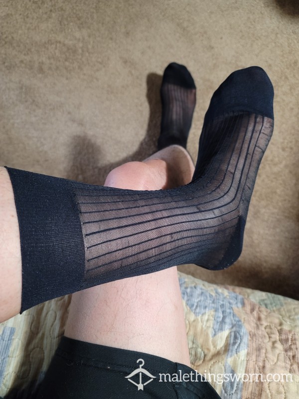 My Sheer Socks Up To Calf