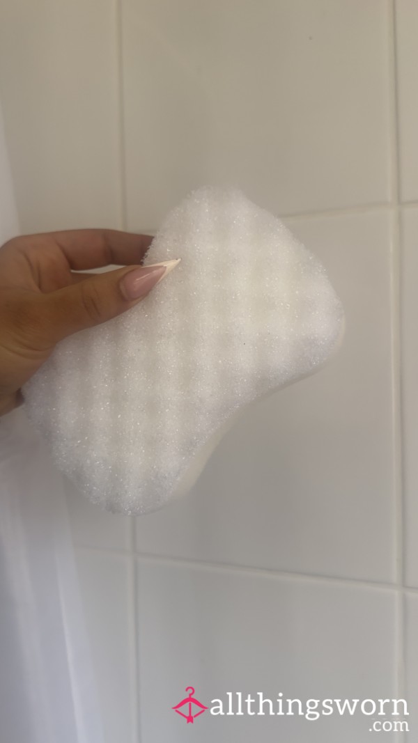 My Soaked, Well-Used Bath Sponge – Ready For You