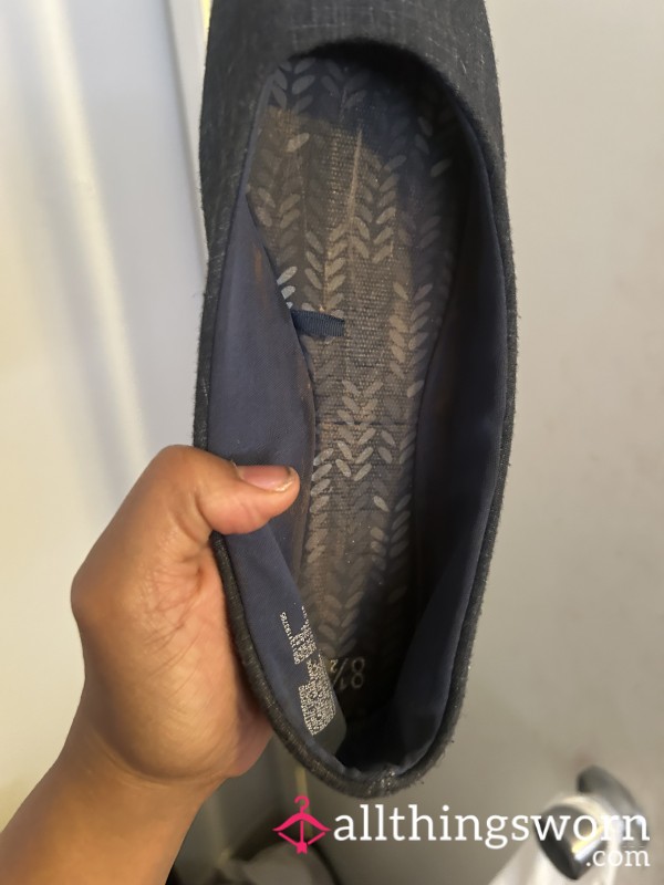 My Used Blue Flat Shoes