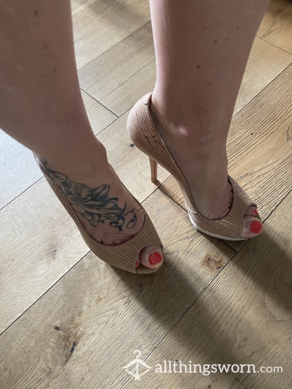 My Used P**p Toe Heels