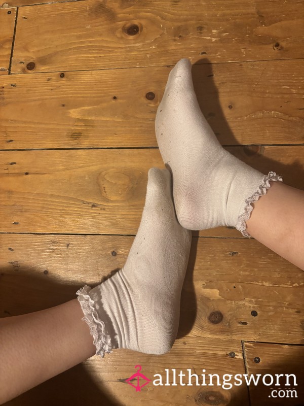 My White Frilly Socks