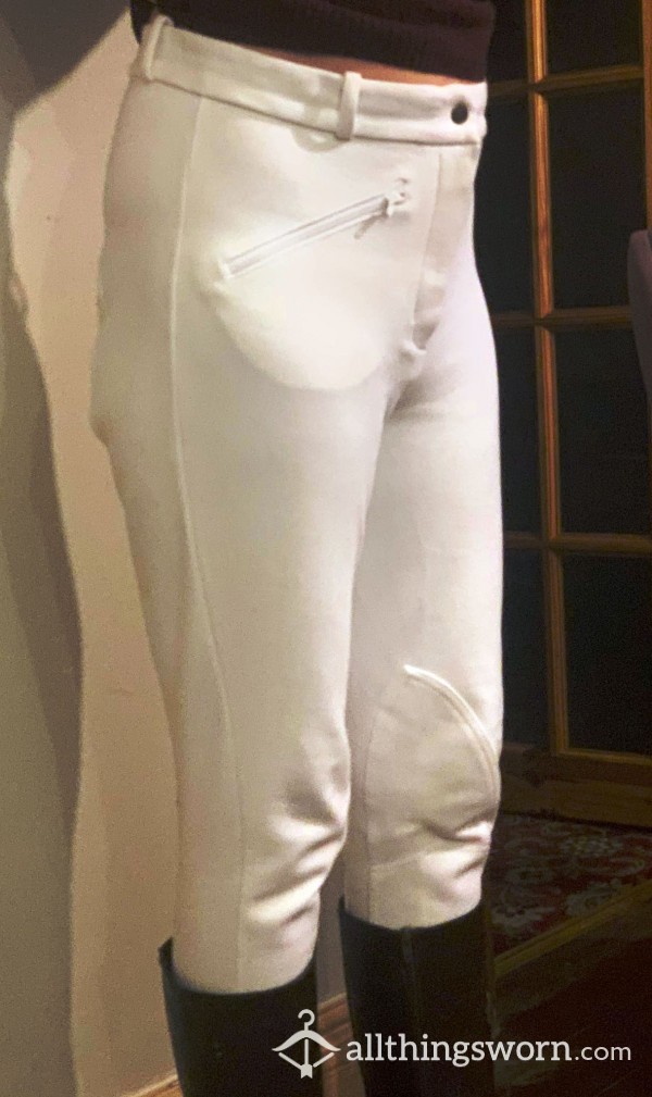 My White Show Jodhpurs, £15 Worn And Posted