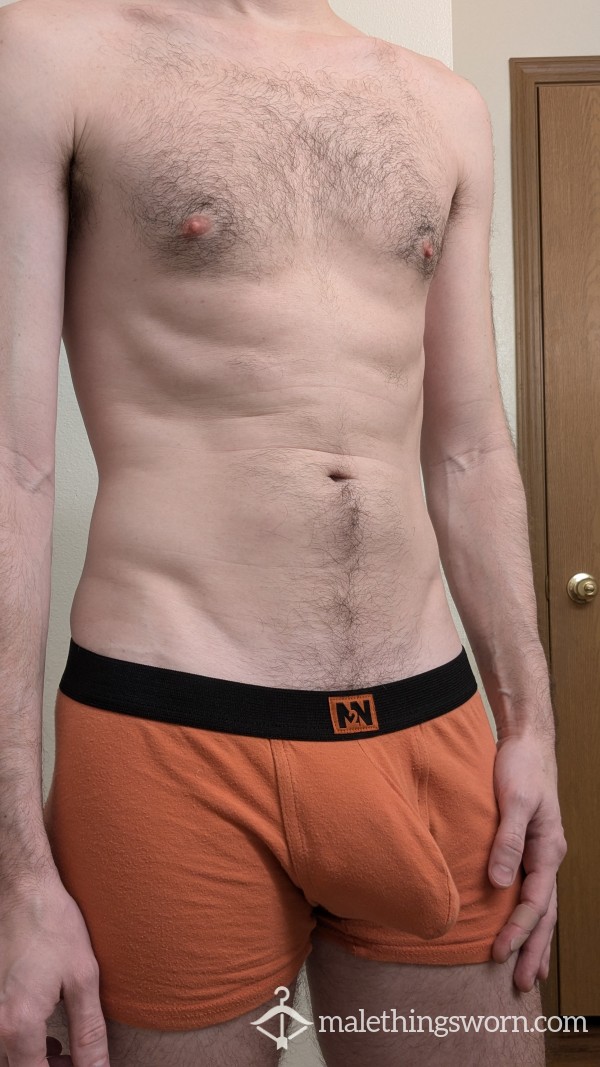 N2N Soft Pouch Boxer Briefs - Pumpkin/Orange