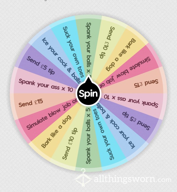 Naughty Boys Spin Wheel