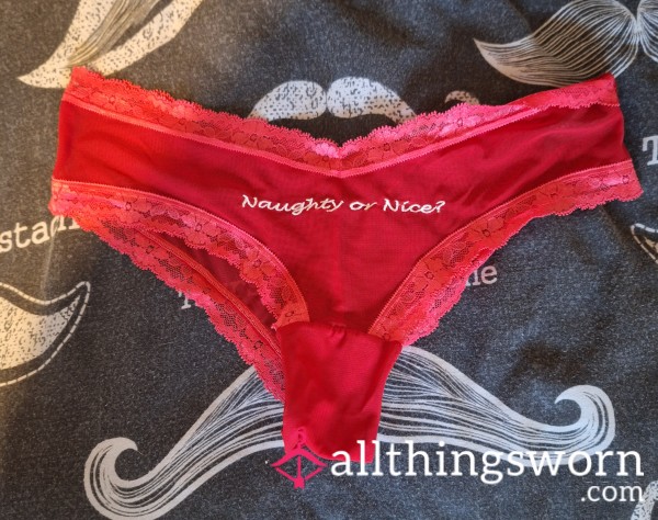 Naughty Or Nice Lace Panties