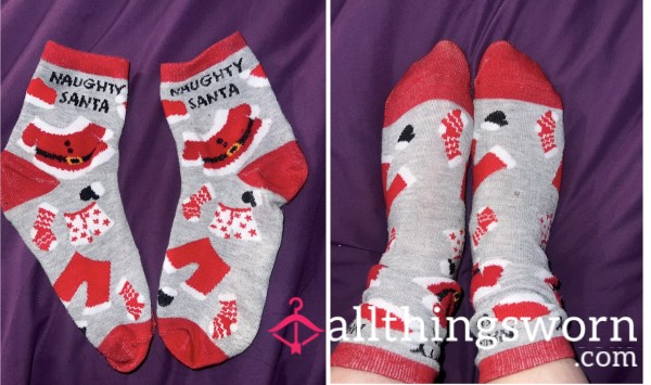 Naughty Santa Socks