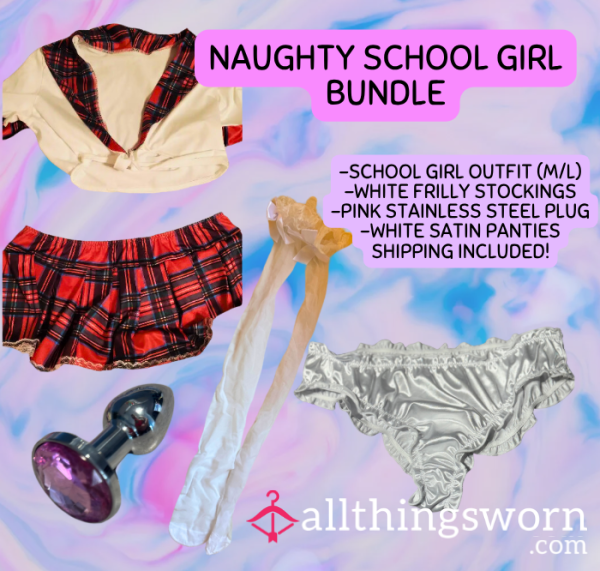 Naughty School Girl Sissy Bundle🩷💦 Shipping Included!