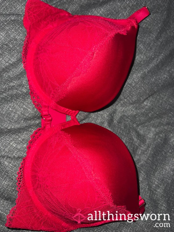 Naughty S**y Red Worn 6 Month Old Bra