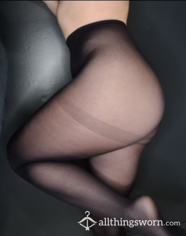 Naughty Thin Nylon Tights, Well Worn