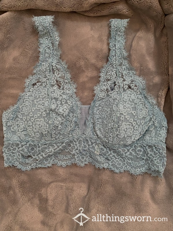 Naughty Time Blue Lace S**y Bra