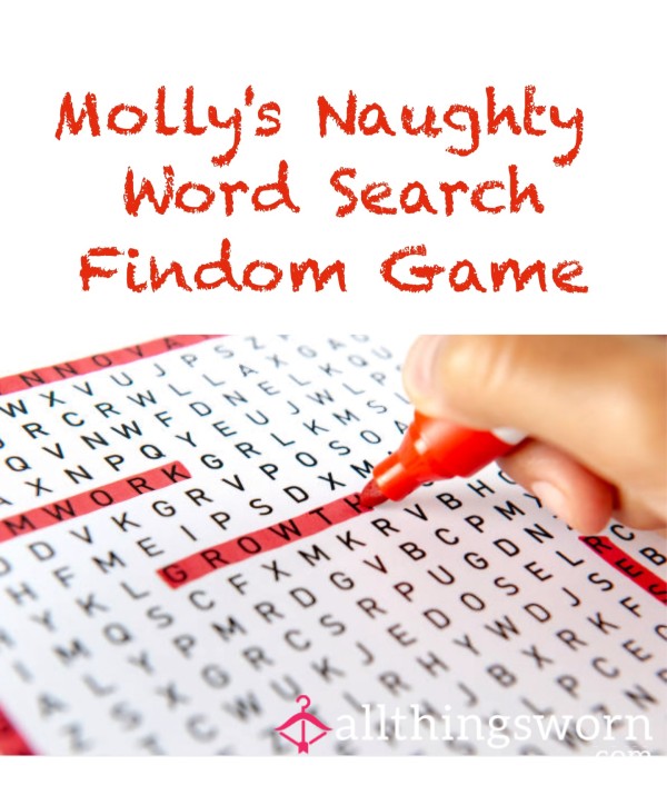 Molly's Naughty Word Search - Findom Game