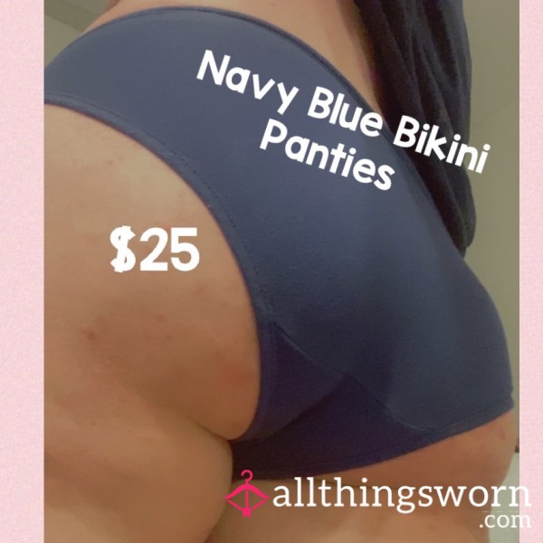 Navy Blue Bikini Panties